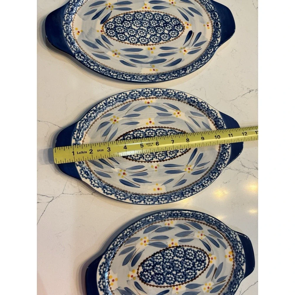 5- Temptations by Tara Old World  Ceramic Oval/Round Serving Platters